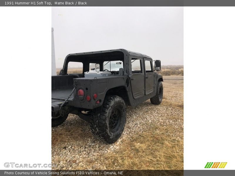 Matte Black / Black 1991 Hummer H1 Soft Top