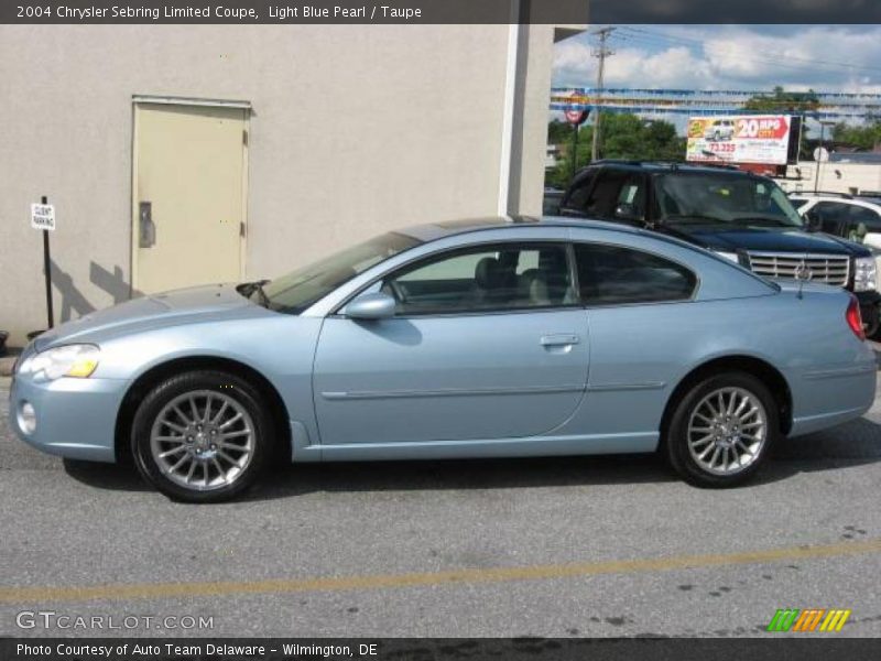 Light Blue Pearl / Taupe 2004 Chrysler Sebring Limited Coupe