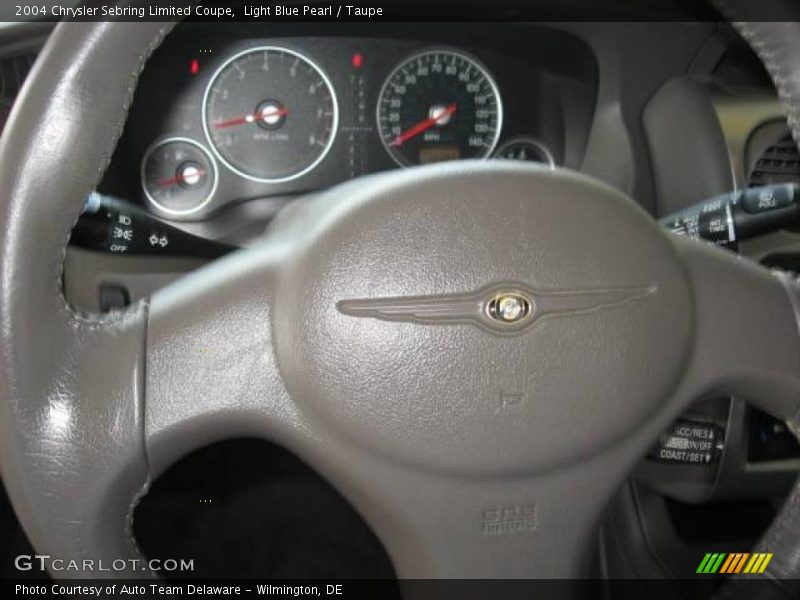 Light Blue Pearl / Taupe 2004 Chrysler Sebring Limited Coupe