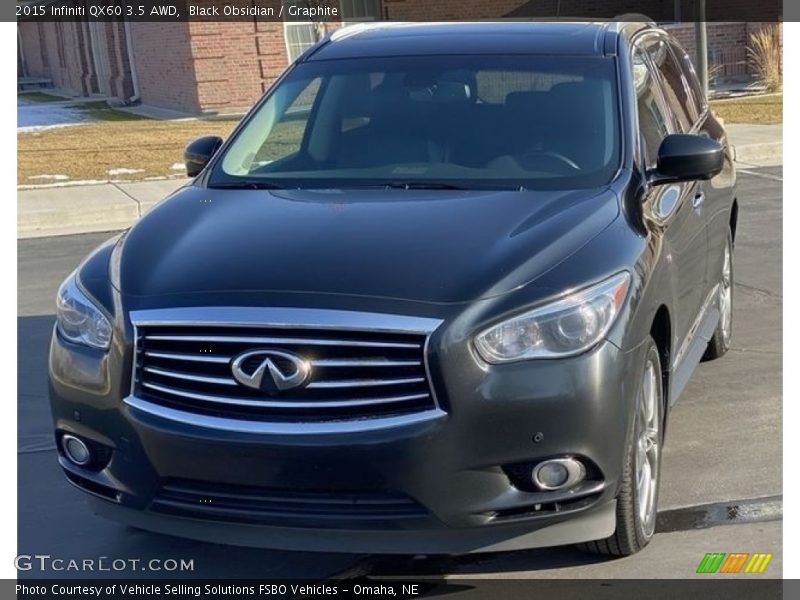 Black Obsidian / Graphite 2015 Infiniti QX60 3.5 AWD