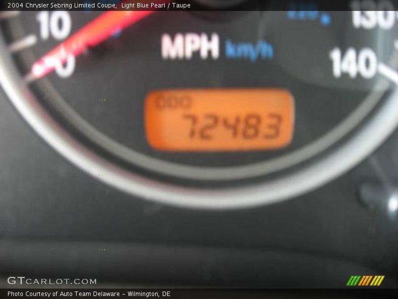 Light Blue Pearl / Taupe 2004 Chrysler Sebring Limited Coupe