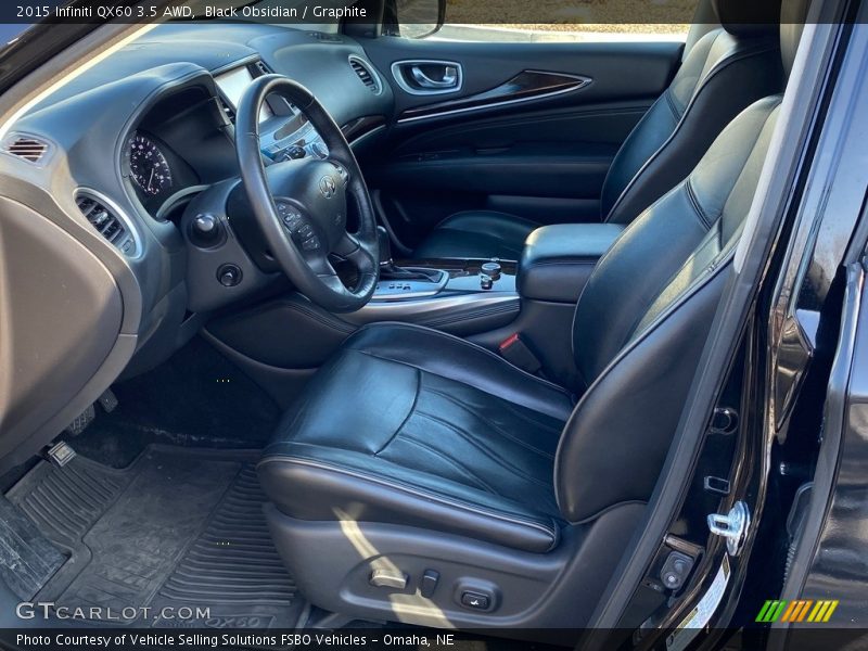 Black Obsidian / Graphite 2015 Infiniti QX60 3.5 AWD