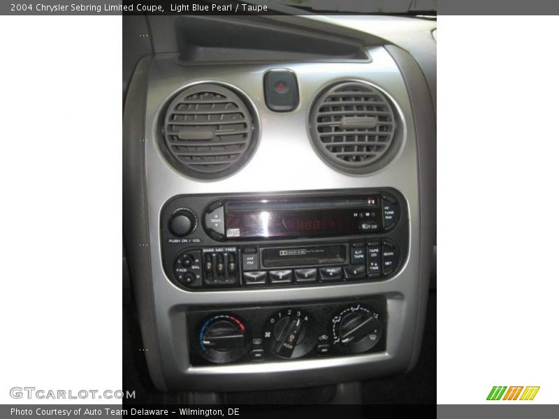 Light Blue Pearl / Taupe 2004 Chrysler Sebring Limited Coupe
