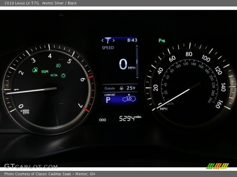 Atomic Silver / Black 2019 Lexus LX 570
