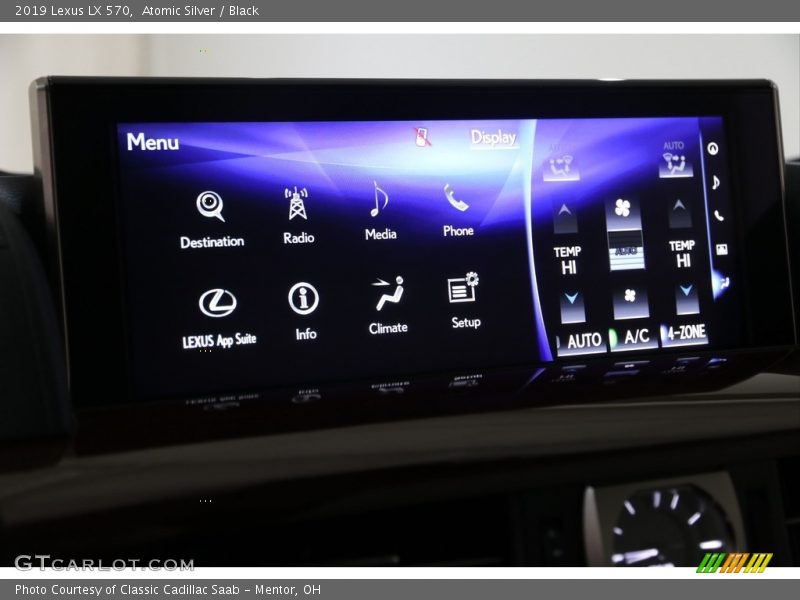 Atomic Silver / Black 2019 Lexus LX 570