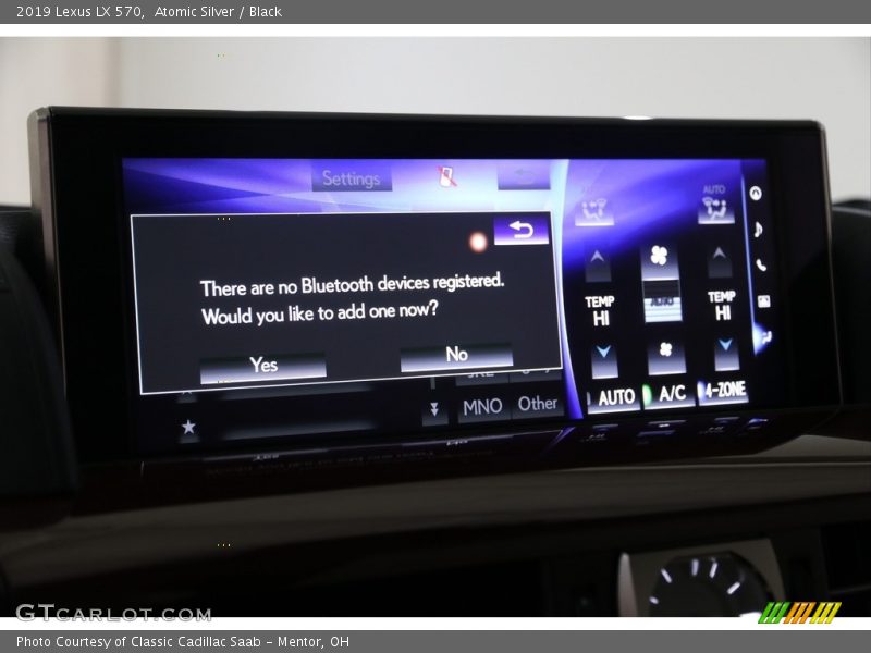 Atomic Silver / Black 2019 Lexus LX 570