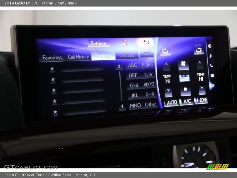 Atomic Silver / Black 2019 Lexus LX 570