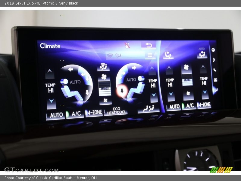 Atomic Silver / Black 2019 Lexus LX 570