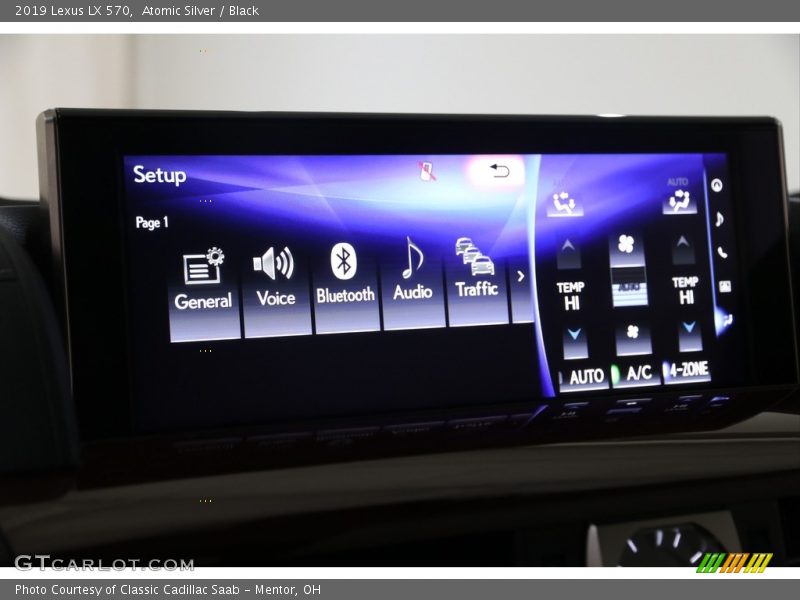 Atomic Silver / Black 2019 Lexus LX 570