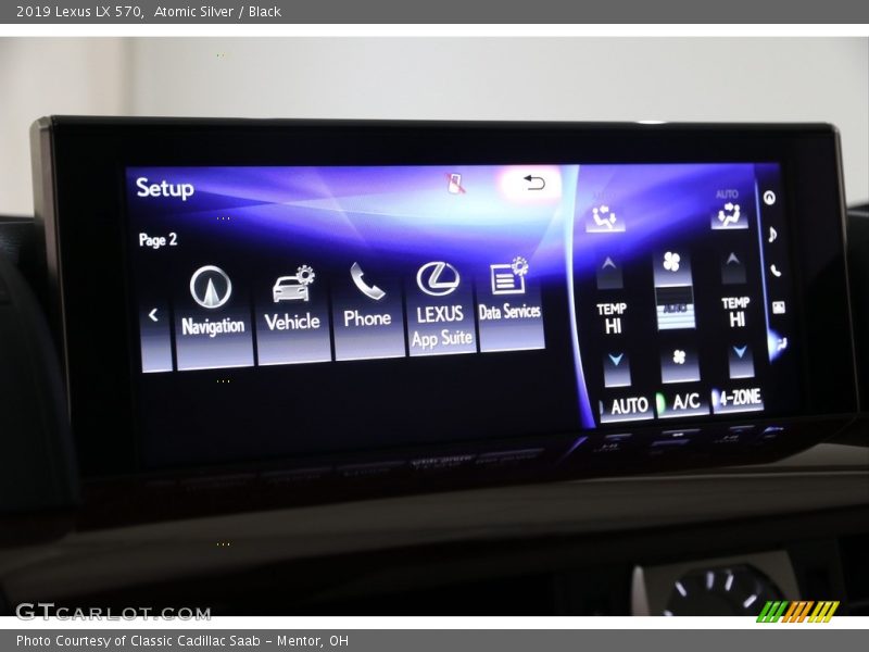 Atomic Silver / Black 2019 Lexus LX 570