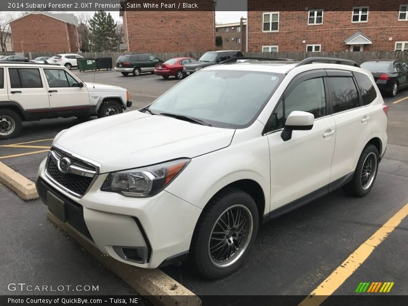 Satin White Pearl / Black 2014 Subaru Forester 2.0XT Premium