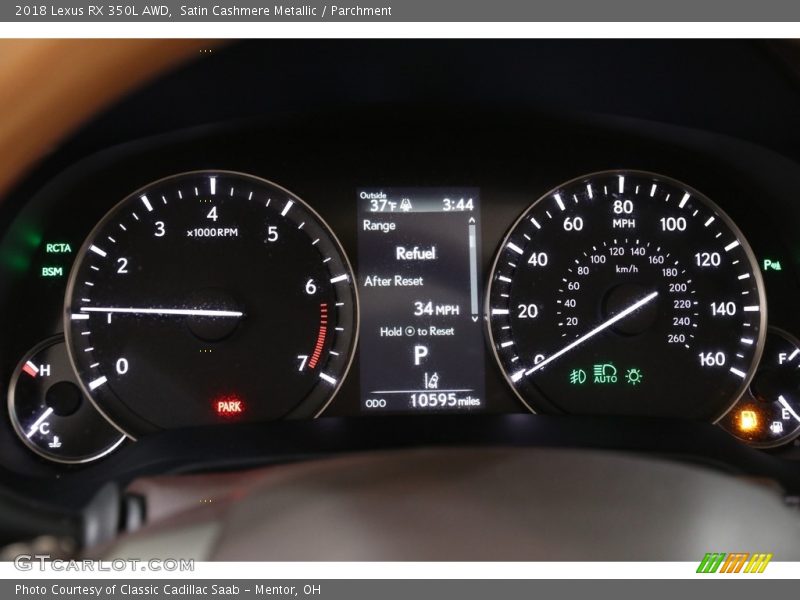 Satin Cashmere Metallic / Parchment 2018 Lexus RX 350L AWD