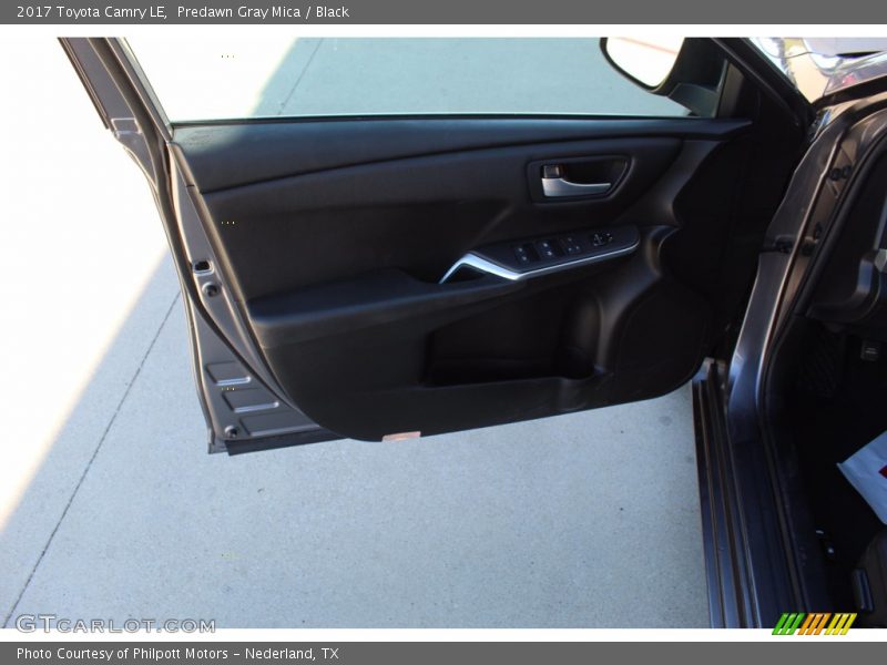Predawn Gray Mica / Black 2017 Toyota Camry LE
