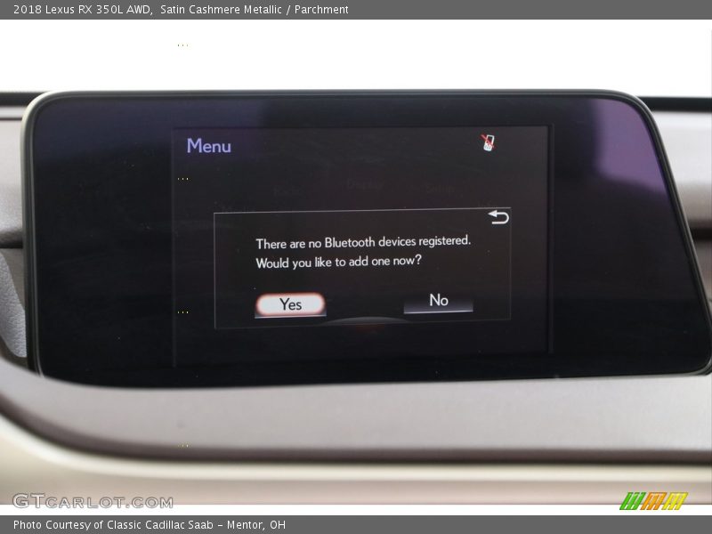 Satin Cashmere Metallic / Parchment 2018 Lexus RX 350L AWD