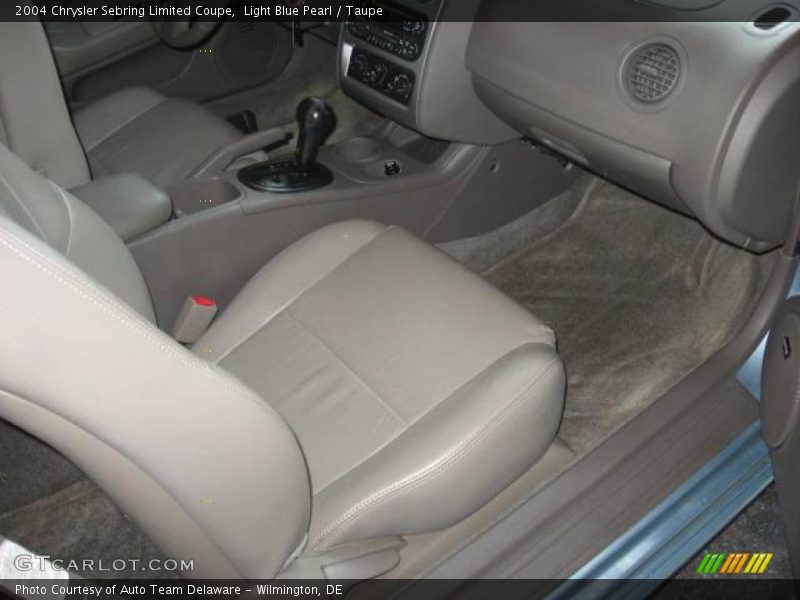 Light Blue Pearl / Taupe 2004 Chrysler Sebring Limited Coupe