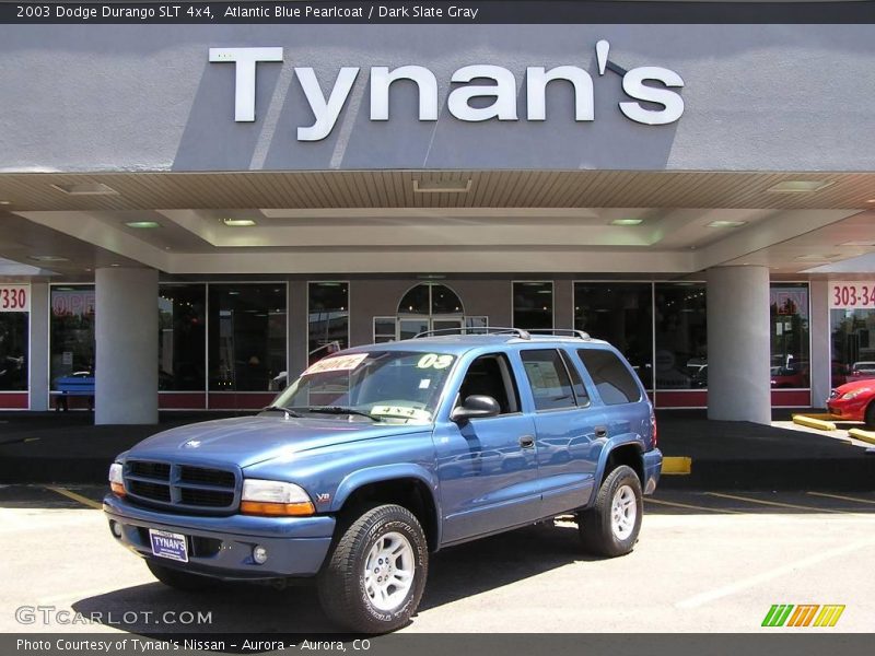 Atlantic Blue Pearlcoat / Dark Slate Gray 2003 Dodge Durango SLT 4x4