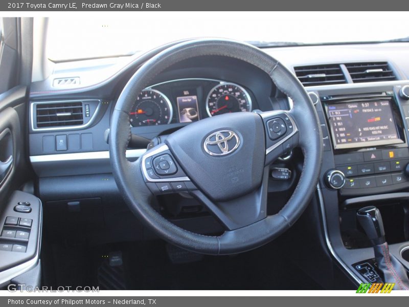 Predawn Gray Mica / Black 2017 Toyota Camry LE