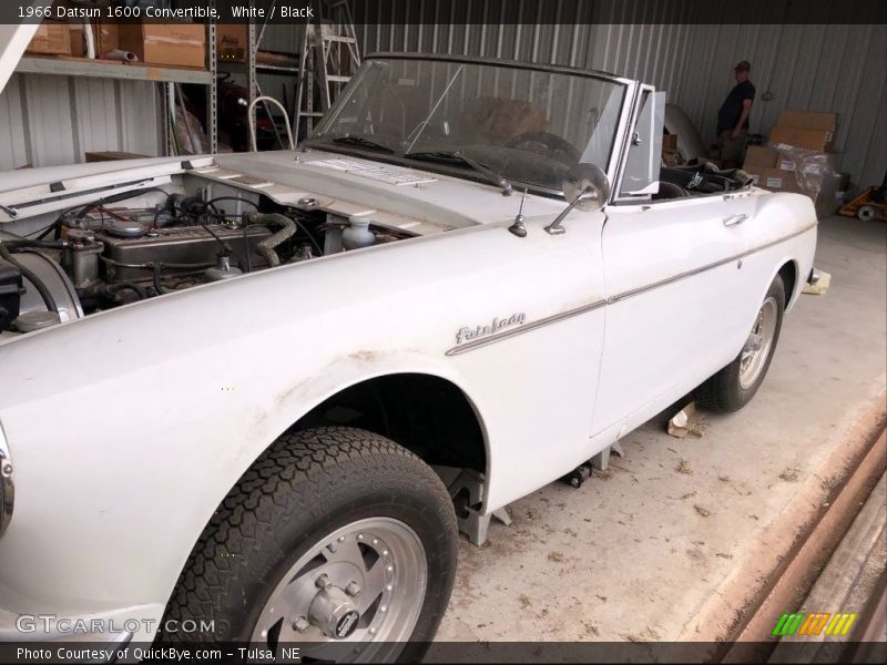 White / Black 1966 Datsun 1600 Convertible