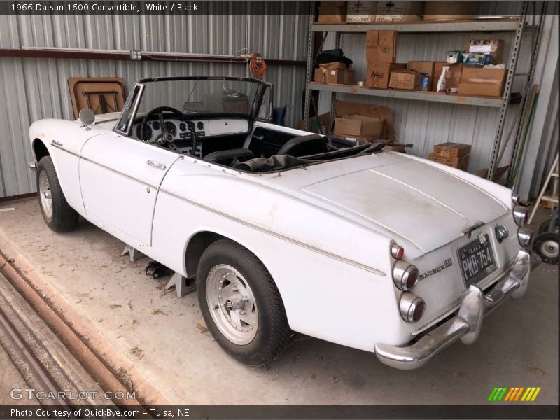 White / Black 1966 Datsun 1600 Convertible