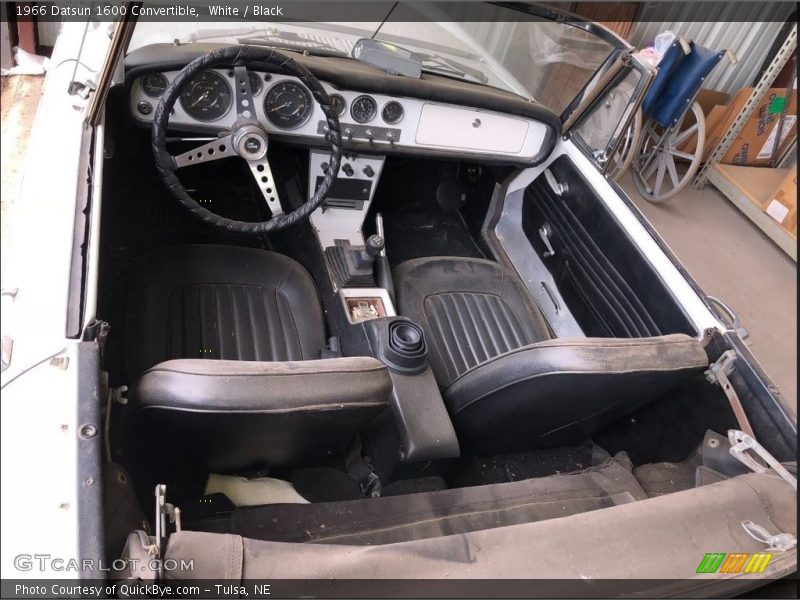 White / Black 1966 Datsun 1600 Convertible