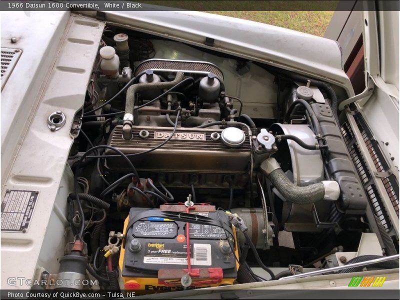 White / Black 1966 Datsun 1600 Convertible