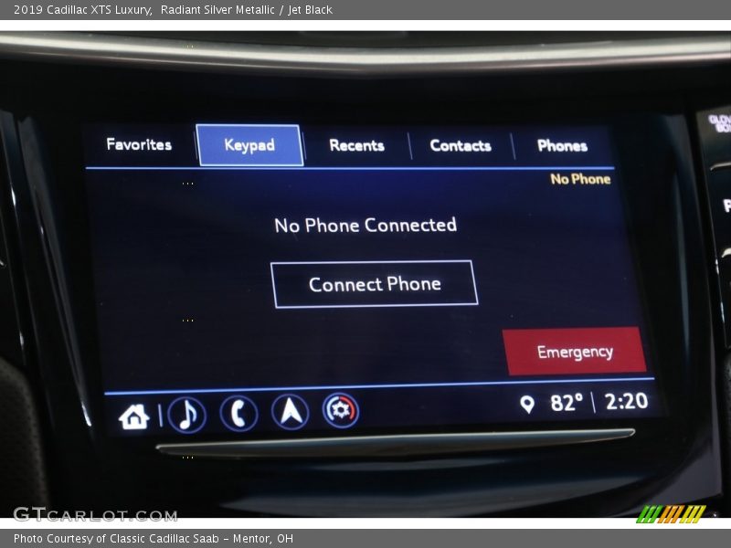 Radiant Silver Metallic / Jet Black 2019 Cadillac XTS Luxury