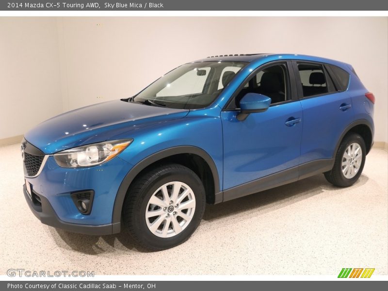 Sky Blue Mica / Black 2014 Mazda CX-5 Touring AWD