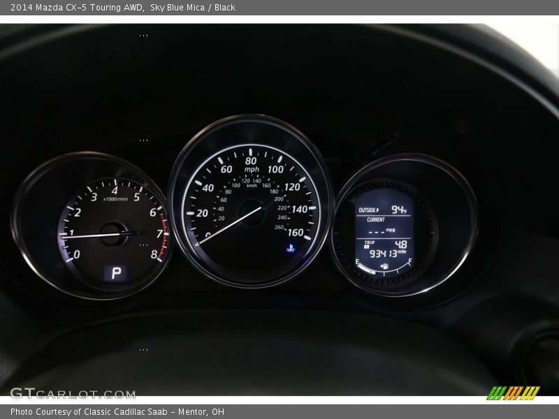 Sky Blue Mica / Black 2014 Mazda CX-5 Touring AWD