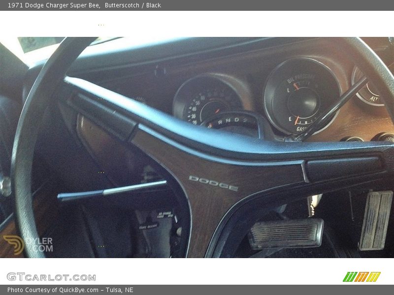 Butterscotch / Black 1971 Dodge Charger Super Bee