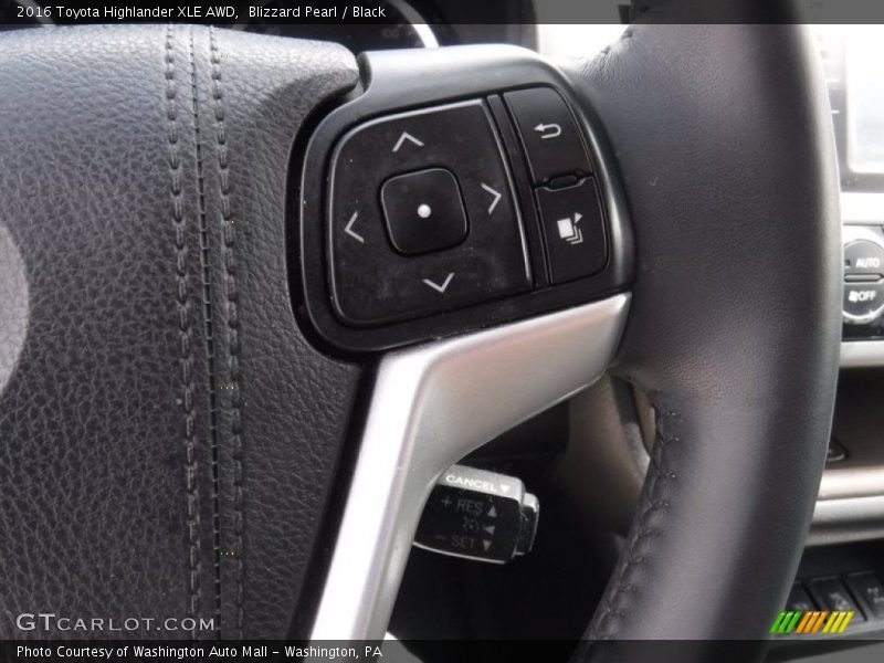 Blizzard Pearl / Black 2016 Toyota Highlander XLE AWD
