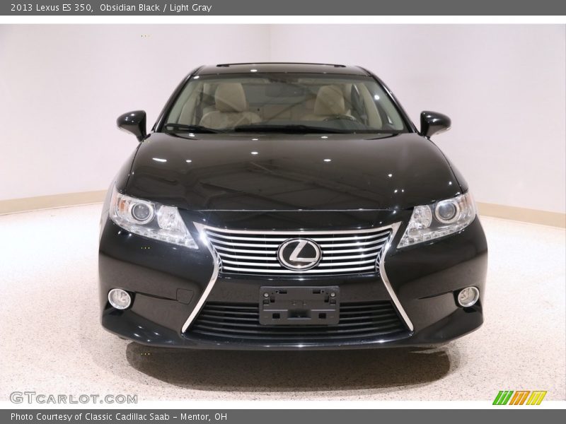 Obsidian Black / Light Gray 2013 Lexus ES 350