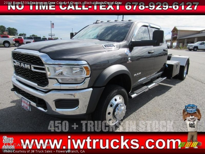 Black / Black/Diesel Gray 2019 Ram 5500 Tradesman Crew Cab 4x4 Chassis