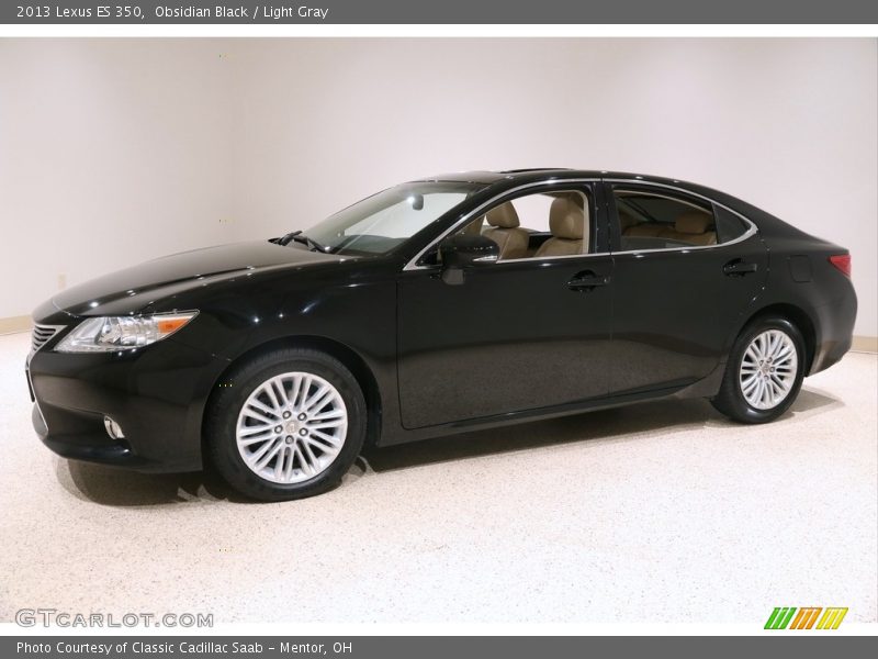 Obsidian Black / Light Gray 2013 Lexus ES 350