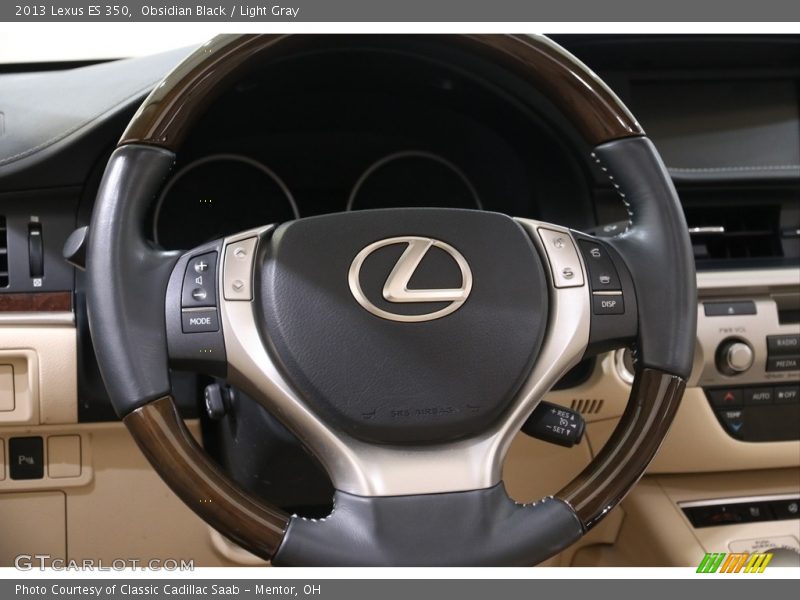 Obsidian Black / Light Gray 2013 Lexus ES 350