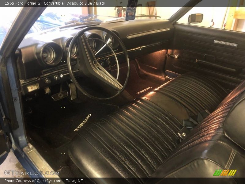  1969 Torino GT Convertible Black Interior
