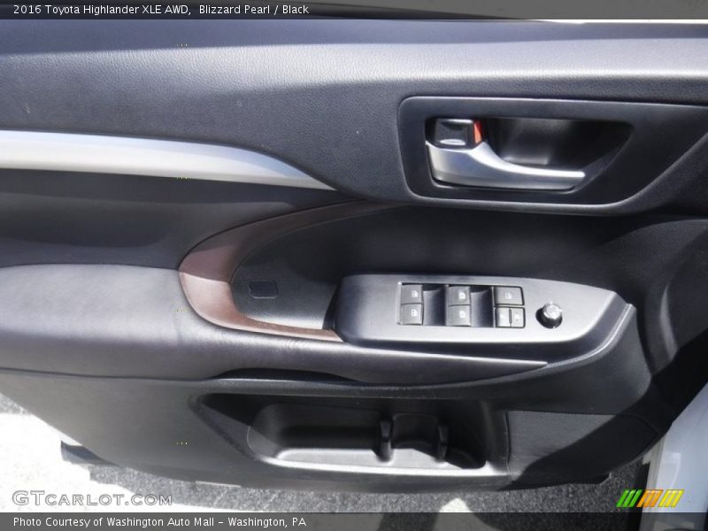 Blizzard Pearl / Black 2016 Toyota Highlander XLE AWD
