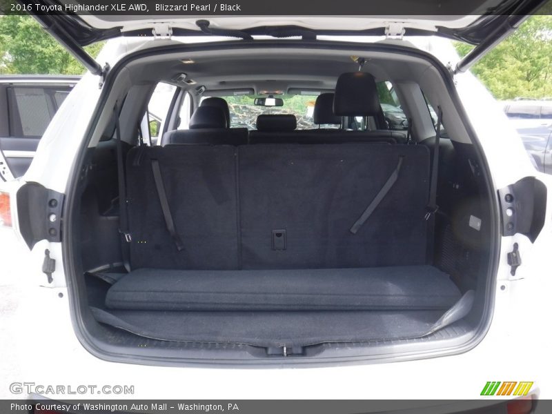 Blizzard Pearl / Black 2016 Toyota Highlander XLE AWD