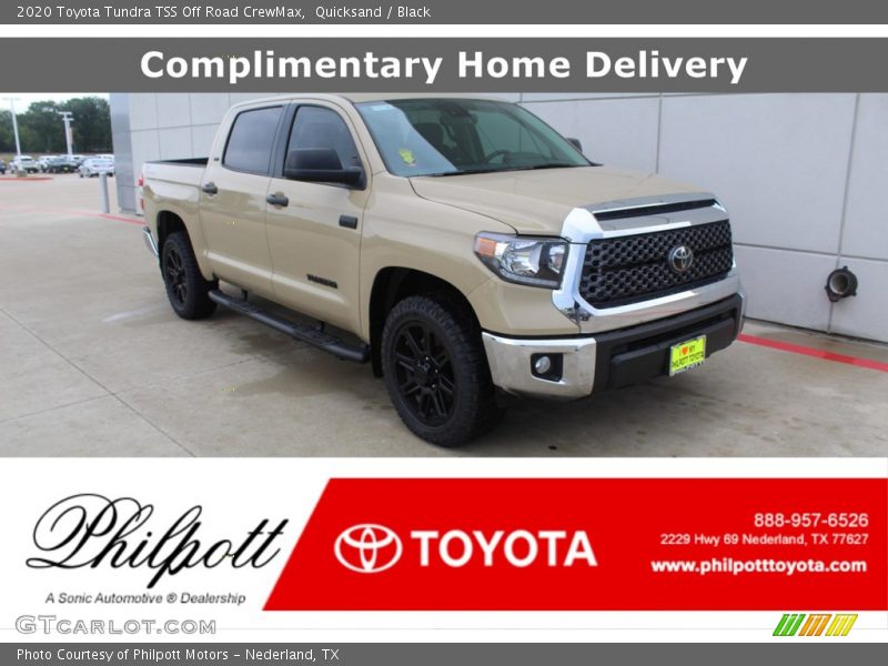 Quicksand / Black 2020 Toyota Tundra TSS Off Road CrewMax