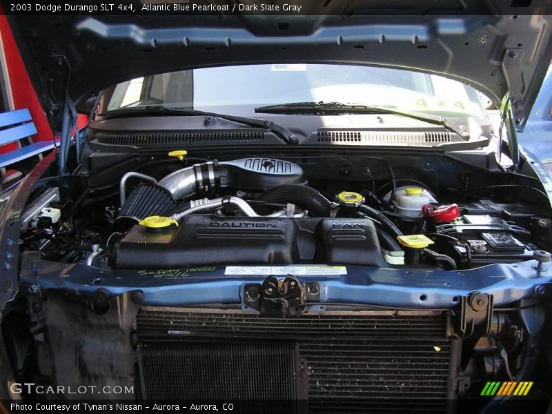 Atlantic Blue Pearlcoat / Dark Slate Gray 2003 Dodge Durango SLT 4x4