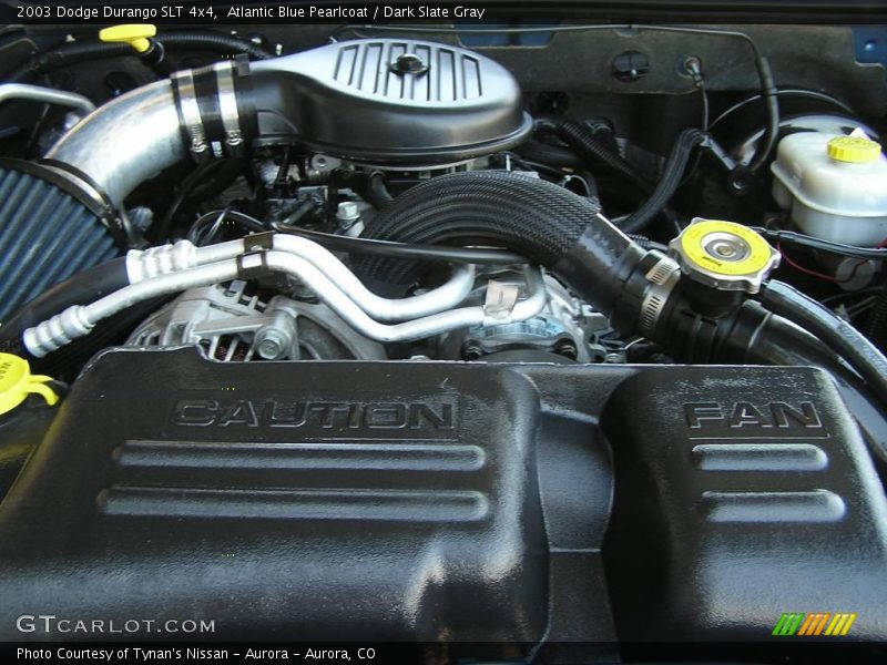Atlantic Blue Pearlcoat / Dark Slate Gray 2003 Dodge Durango SLT 4x4