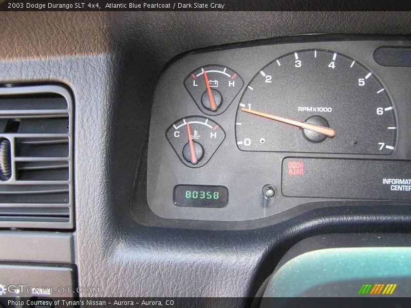 Atlantic Blue Pearlcoat / Dark Slate Gray 2003 Dodge Durango SLT 4x4
