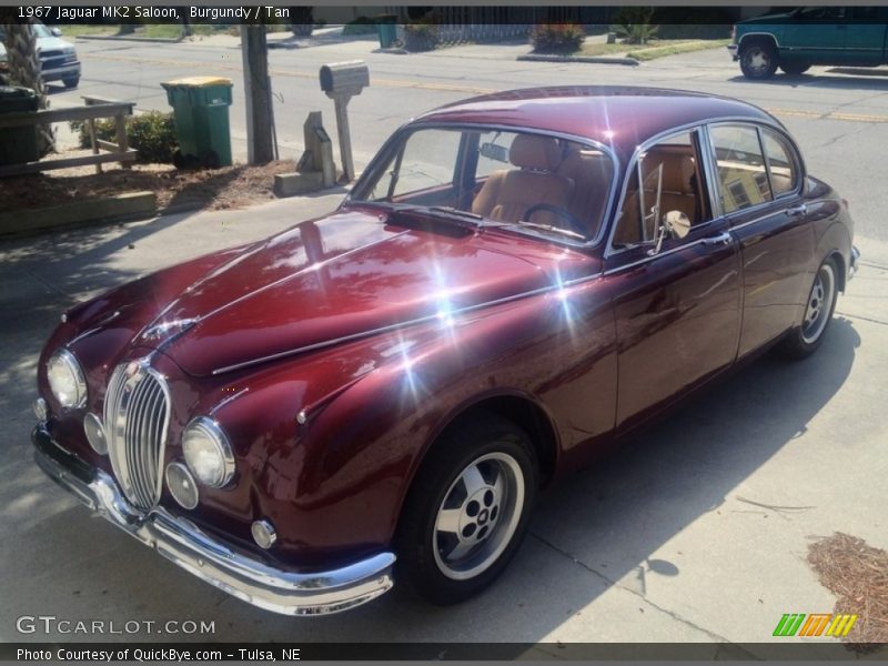 Burgundy / Tan 1967 Jaguar MK2 Saloon