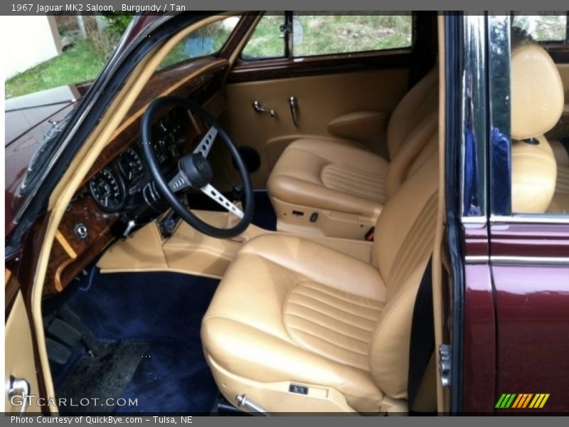 Burgundy / Tan 1967 Jaguar MK2 Saloon