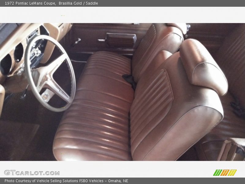  1972 LeMans Coupe Saddle Interior