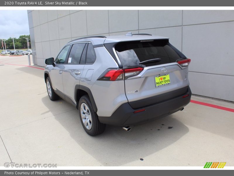 Silver Sky Metallic / Black 2020 Toyota RAV4 LE