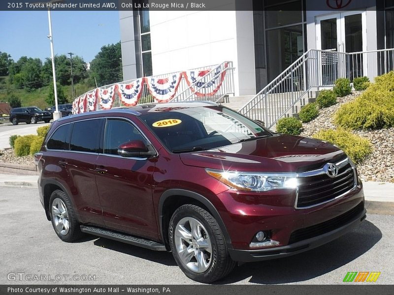 Ooh La La Rouge Mica / Black 2015 Toyota Highlander Limited AWD