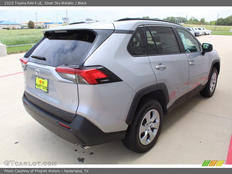 Silver Sky Metallic / Black 2020 Toyota RAV4 LE