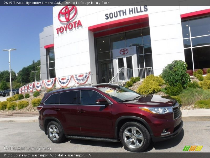 Ooh La La Rouge Mica / Black 2015 Toyota Highlander Limited AWD