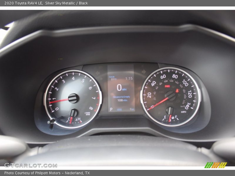 Silver Sky Metallic / Black 2020 Toyota RAV4 LE