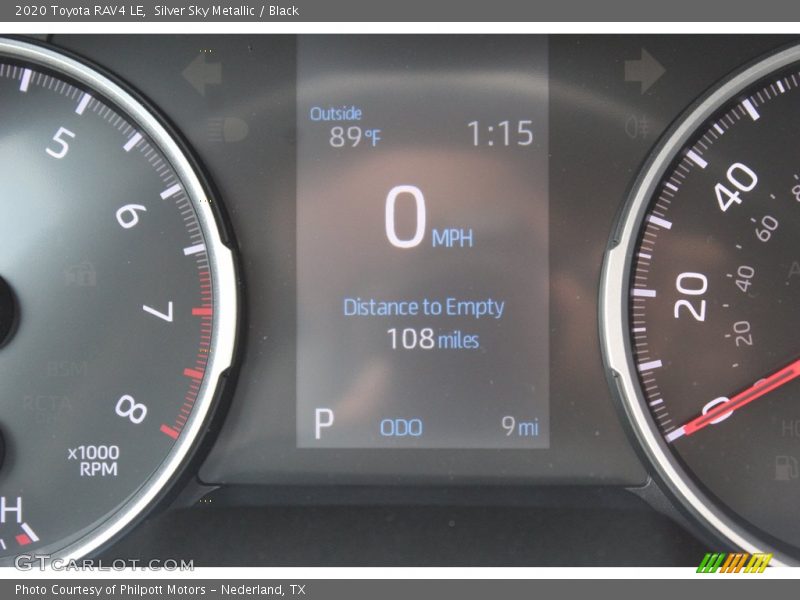 Silver Sky Metallic / Black 2020 Toyota RAV4 LE